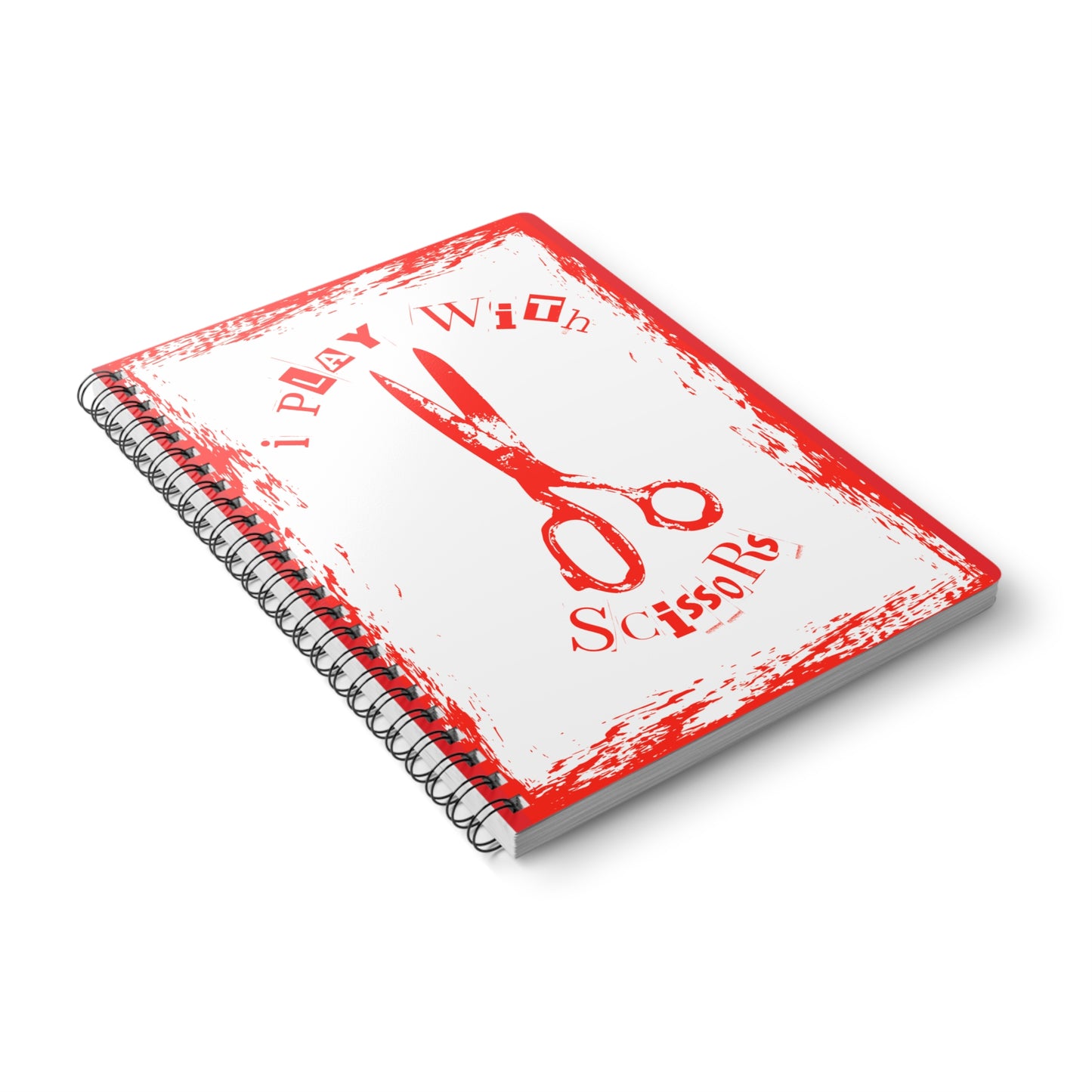 Scissors Notebook Red