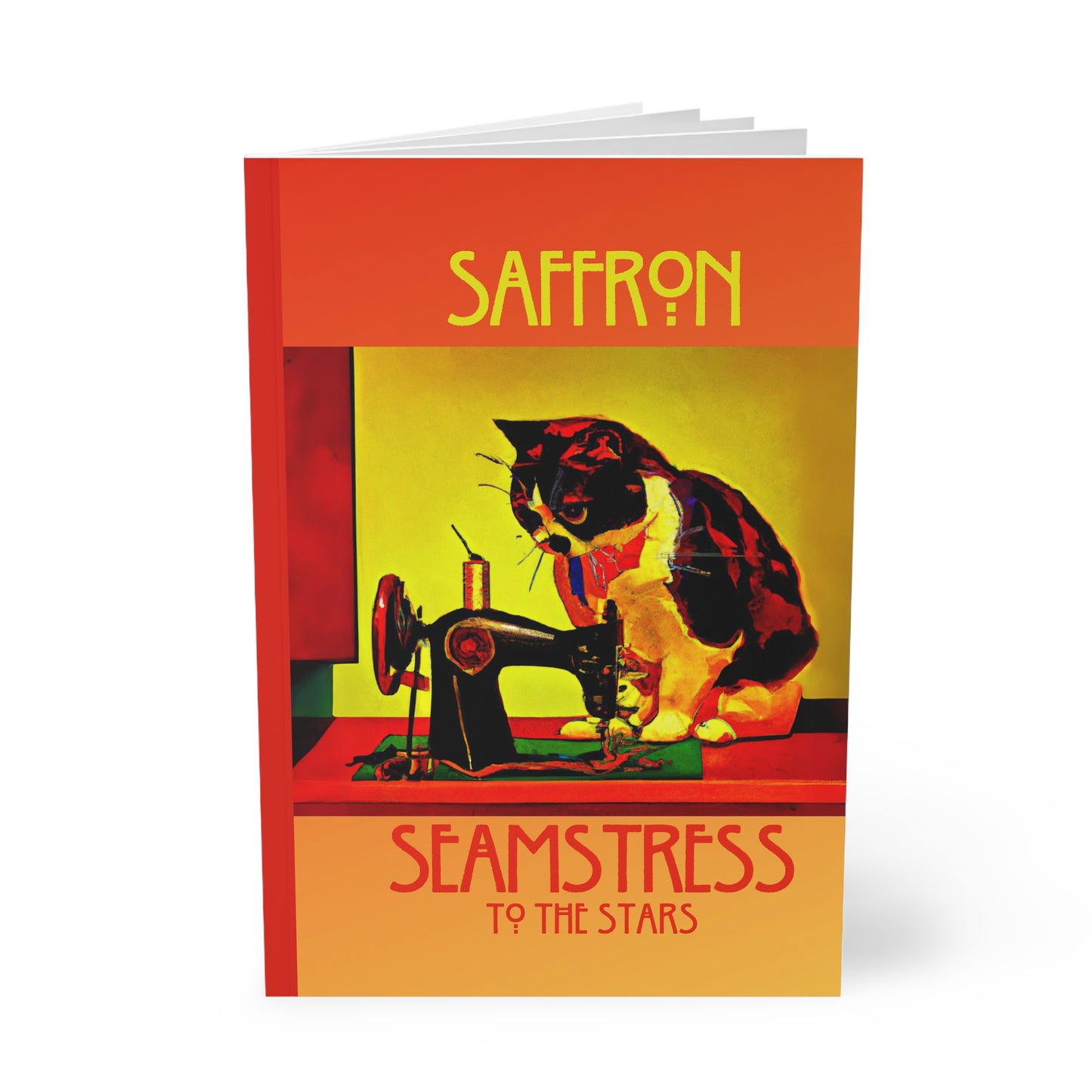 Seamstress Saffron Softcover Notebook