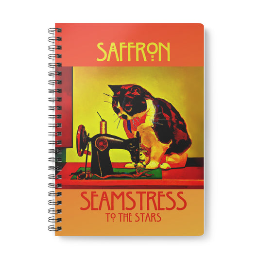 Saffron 'Seamstress to the Stars' A5 Notebook
