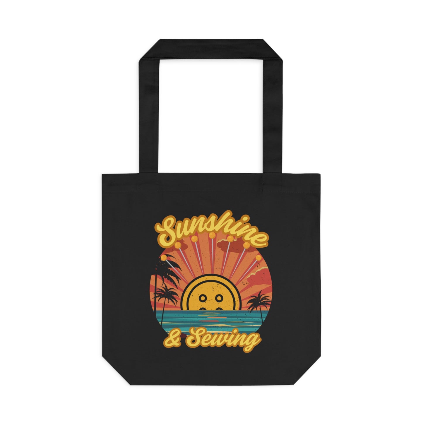 Sunshine & Sewing Cotton Tote Bag