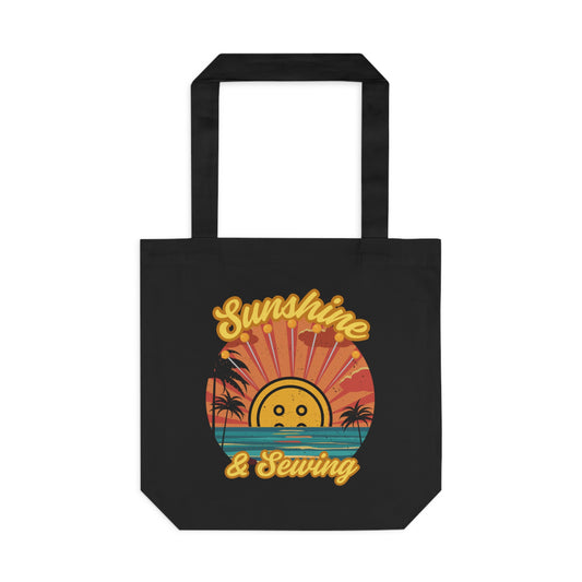 Sunshine & Sewing Cotton Tote Bag