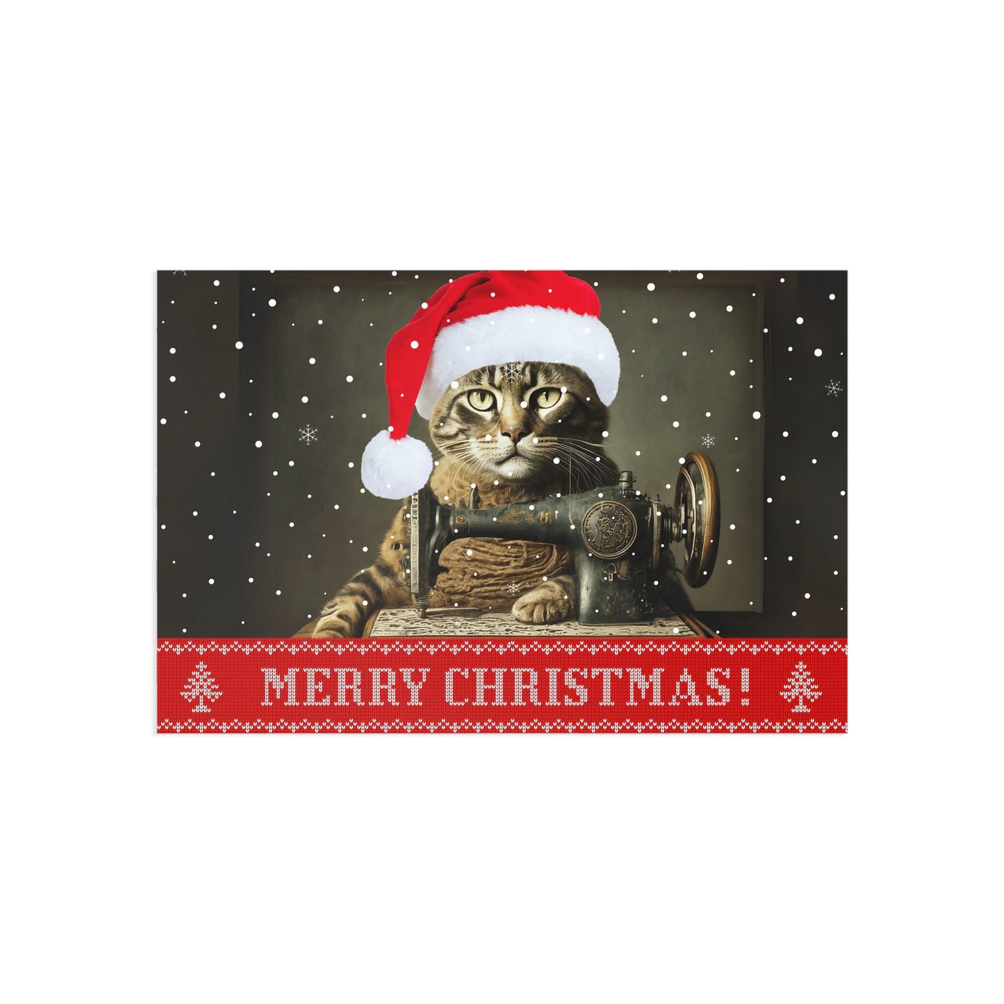 Merry Christmas Sewing Bro Postcard