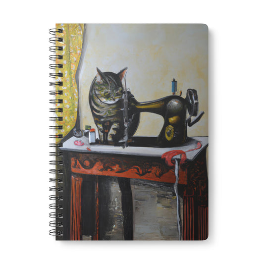 Sewing Cat #1 A5 Notebook