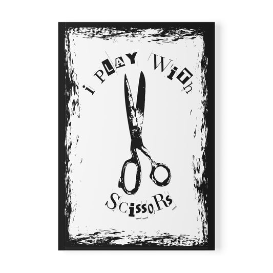 I Play with Scissors Softcover Notebook
