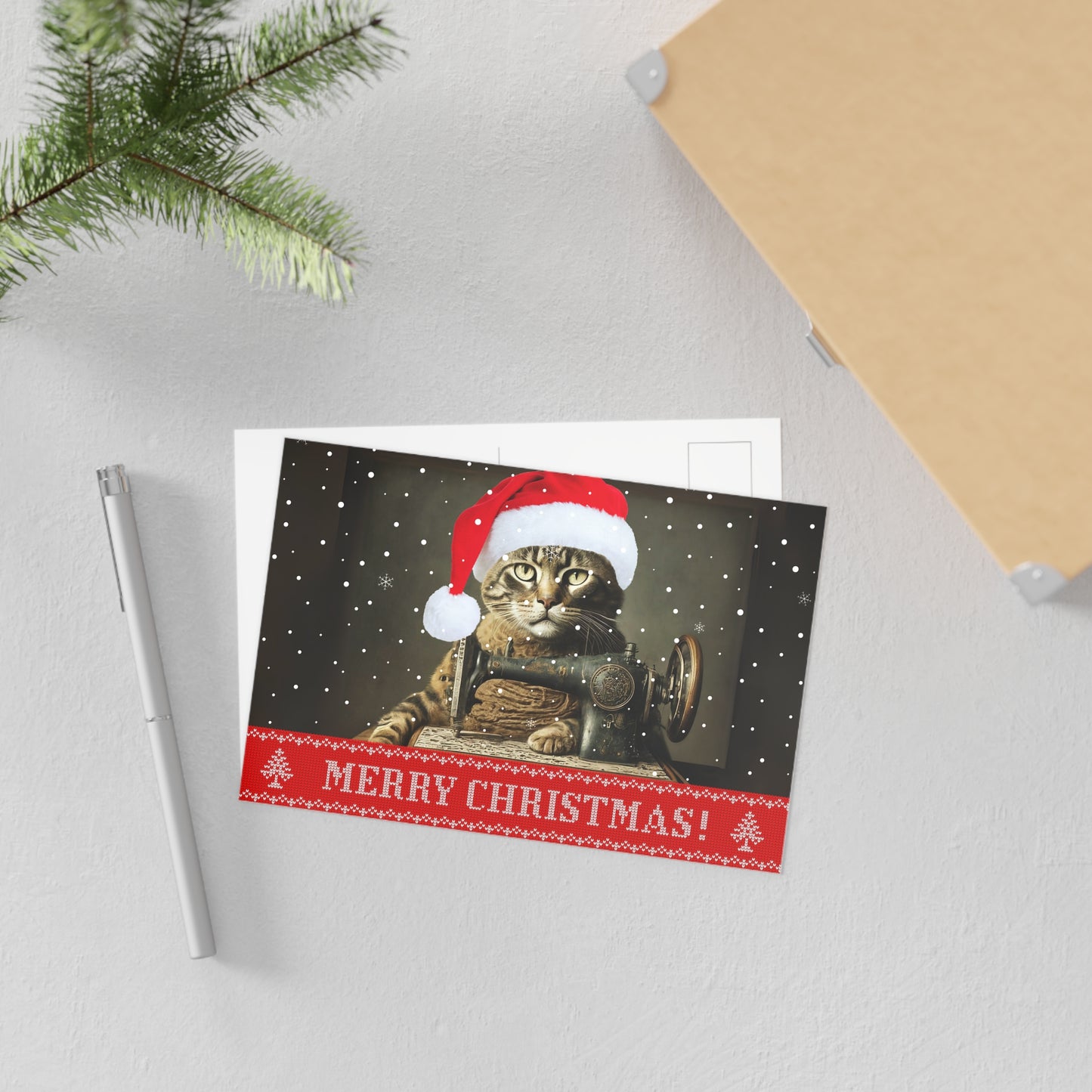 Merry Christmas Sewing Bro Postcard