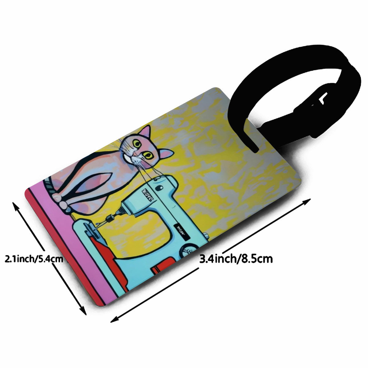 Sewing Cat 8 Luggage Tag