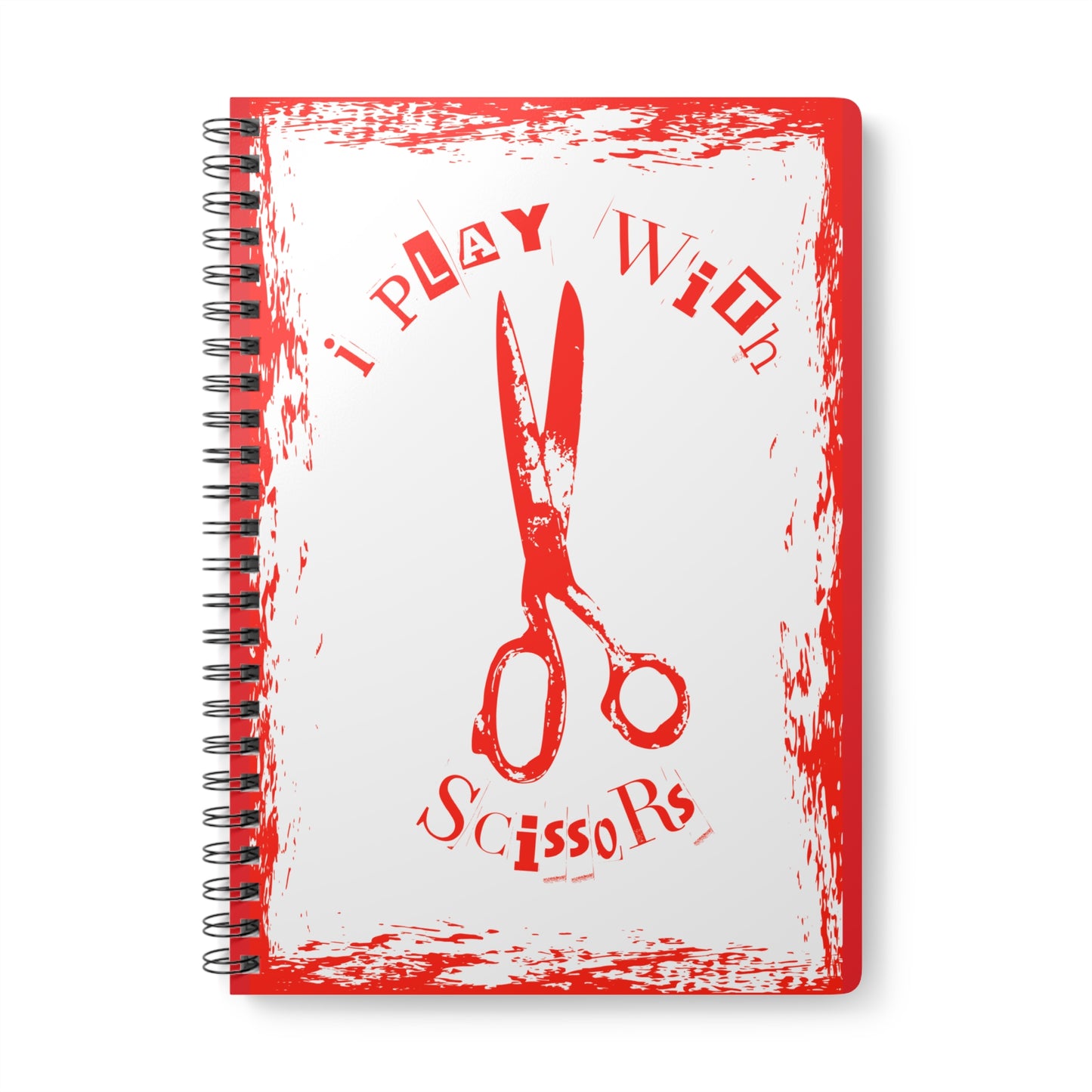 Scissors Notebook Red