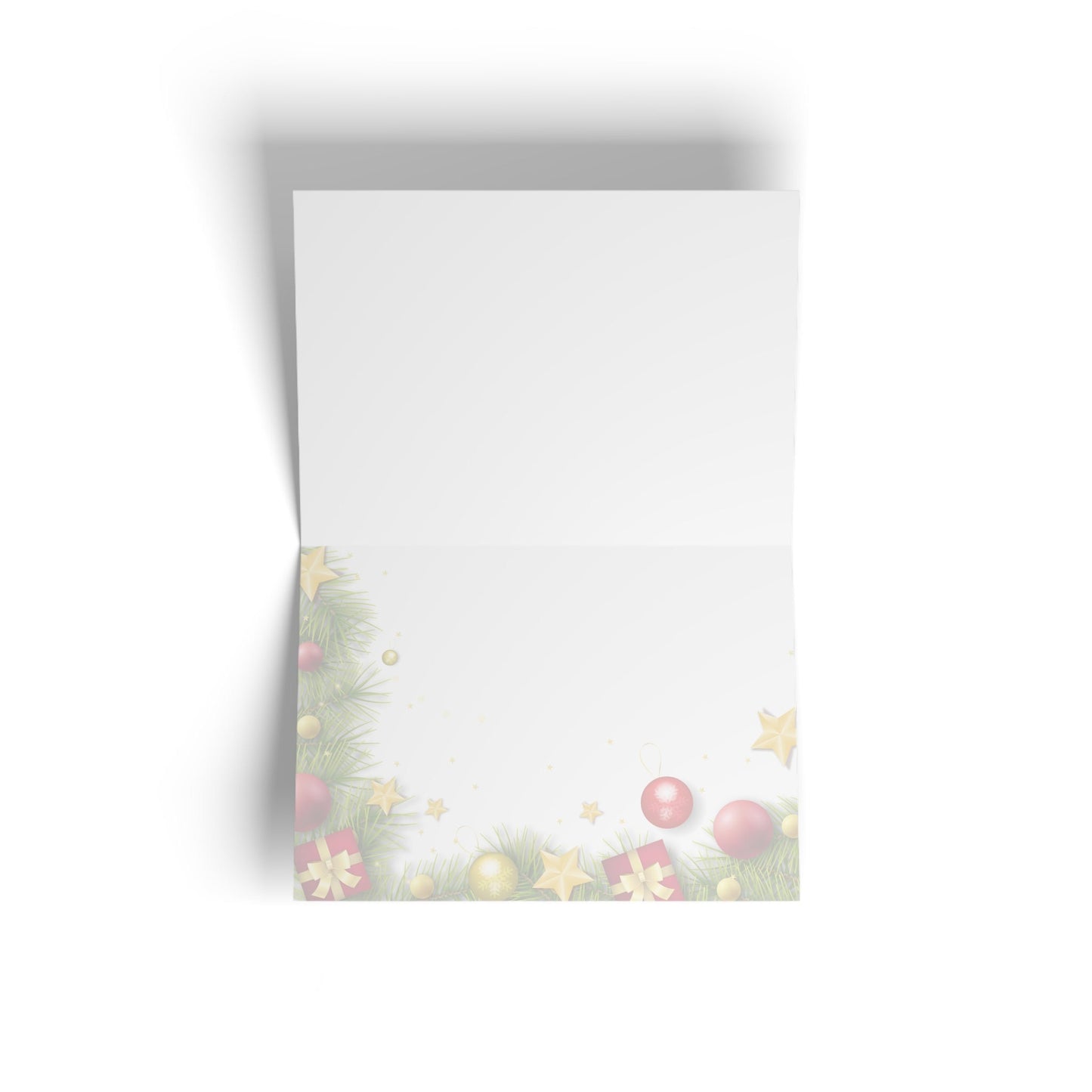 Merry Christmas Ginger Sewing Cat Card