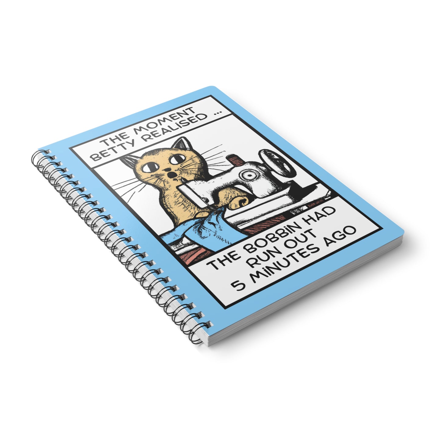 Betty Bobbin Cat Notebook