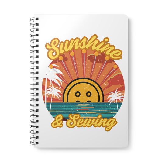 Sunshine & Sewing Notebook A5 White