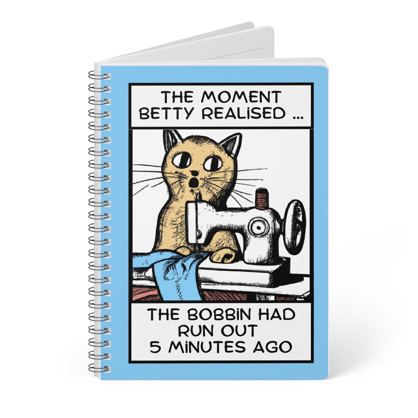 Betty Bobbin Cat Notebook