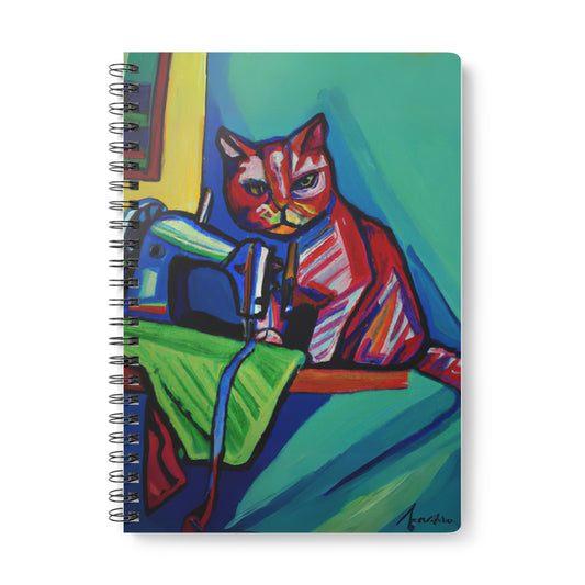 Colorful Cat Notebook A5