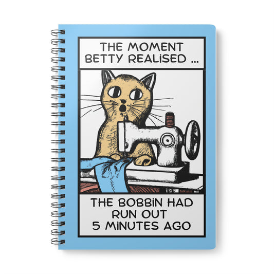Betty Bobbin Cat Notebook