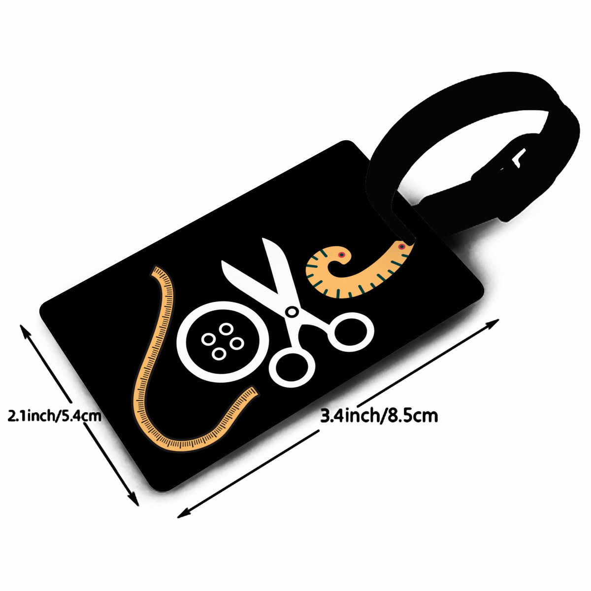 Love Sewing 1 Luggage Tag - Black