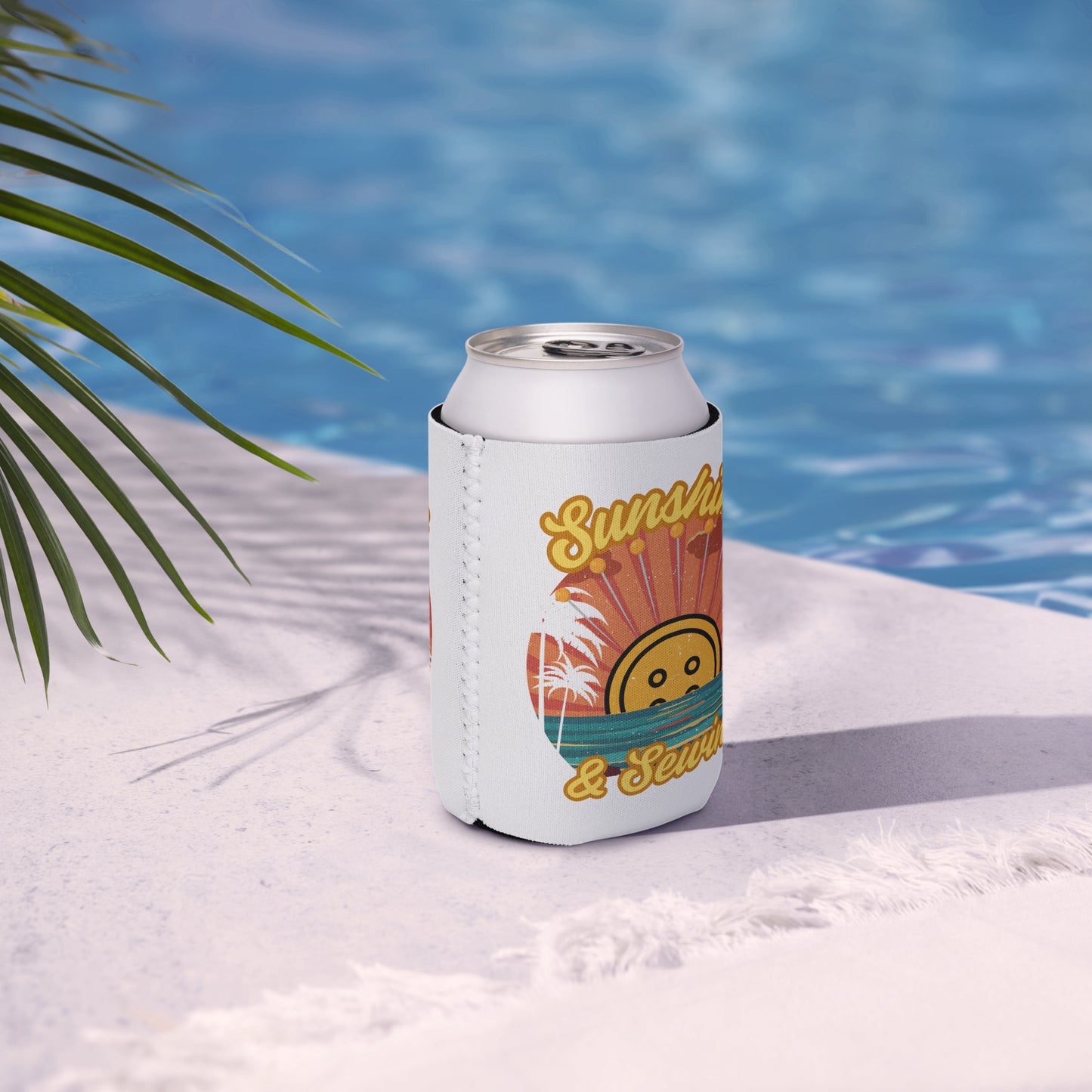 Sunshine and Sewing Can Cooler