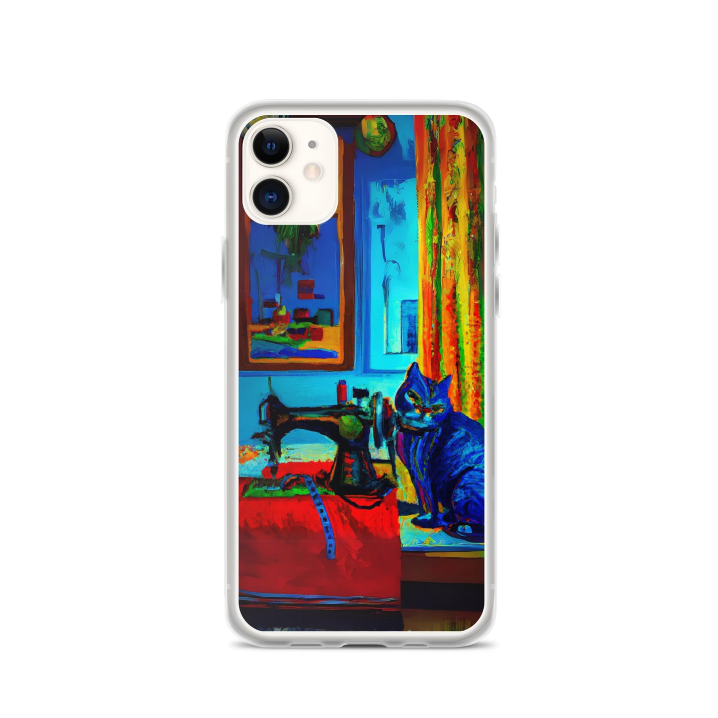 iPhone® "Sewing Cats" Clear Phone Case Design – The Perfect Gift for People who Love to Sew