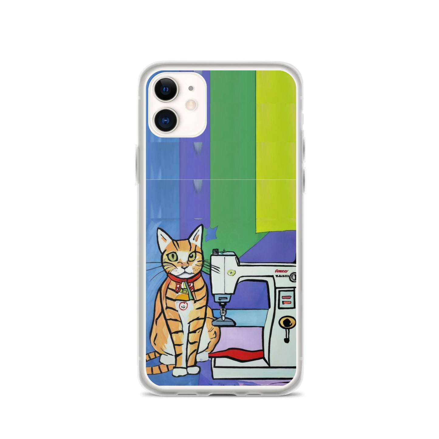 iPhone® "Sewing Cats" Clear Phone Case Design – The Perfect Gift for People who Love to Sew