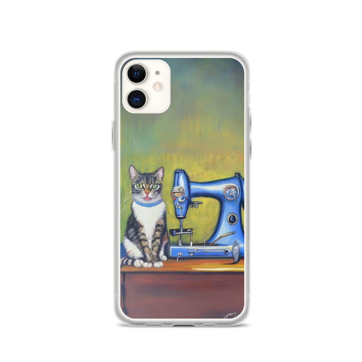 iPhone® "Sewing Cats" Clear Phone Case Design – The Perfect Gift for People who Love to Sew