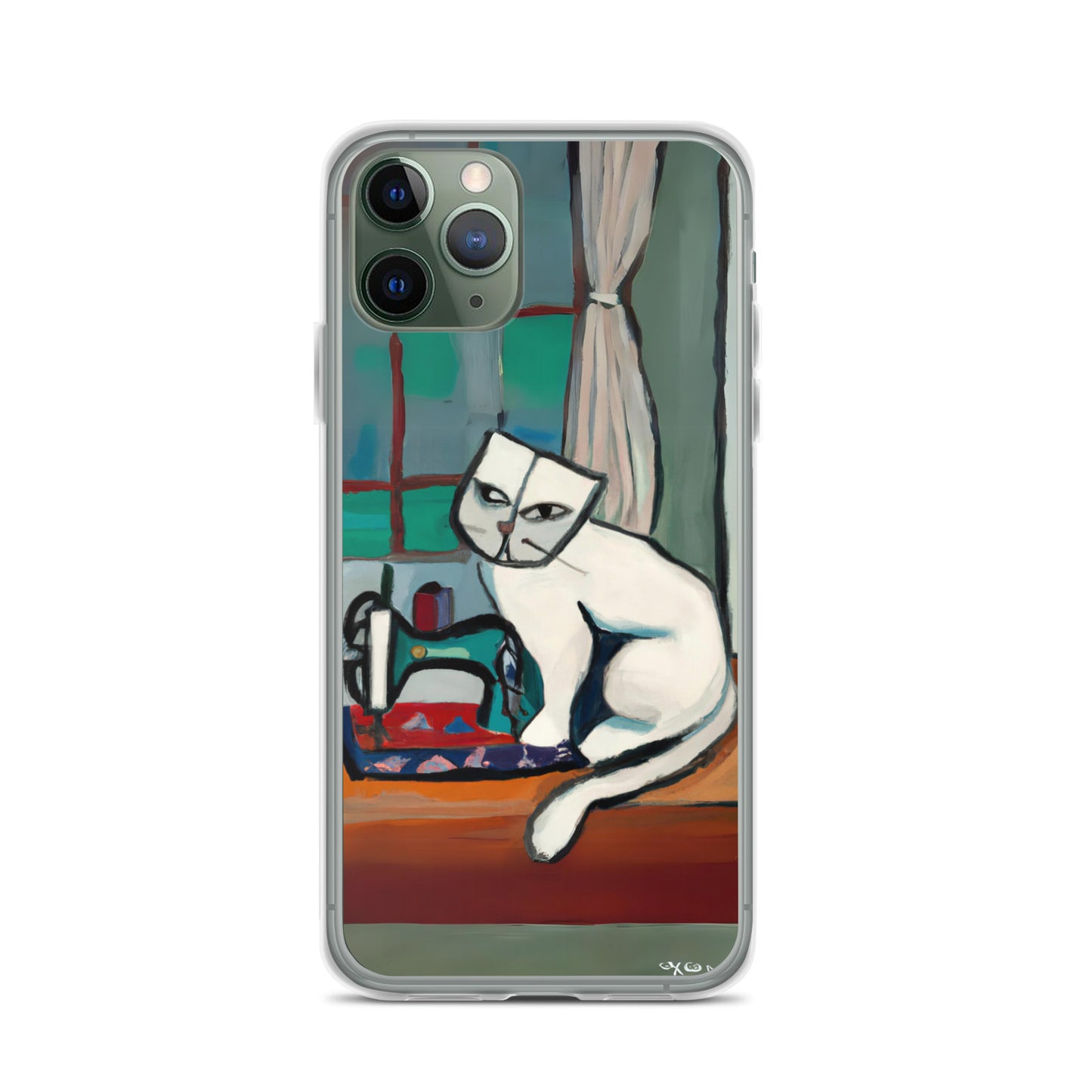 iPhone® "Sewing Cats" Clear Phone Case Design – The Perfect Gift for People who Love to Sew