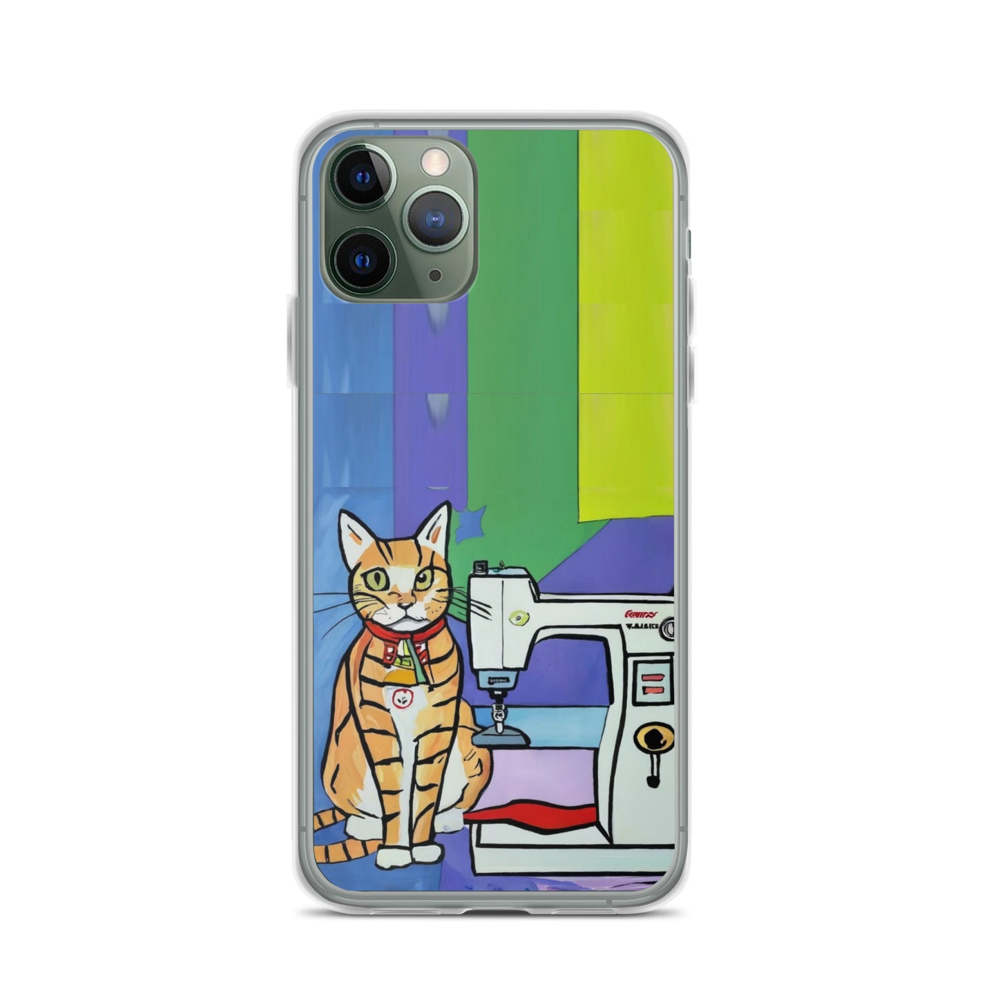 iPhone® "Sewing Cats" Clear Phone Case Design – The Perfect Gift for People who Love to Sew