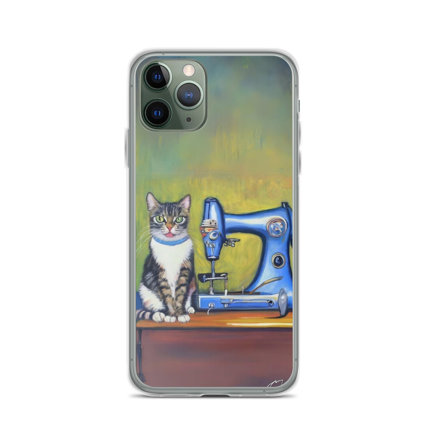 iPhone® "Sewing Cats" Clear Phone Case Design – The Perfect Gift for People who Love to Sew