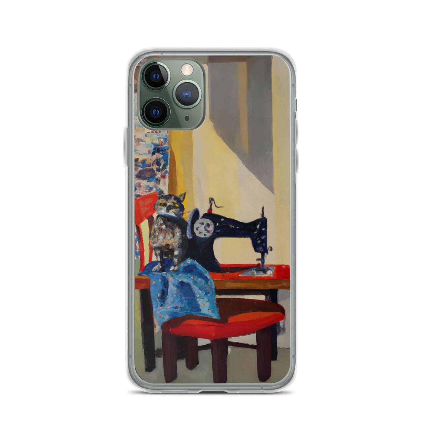 iPhone® "Sewing Cats" Clear Phone Case Design – The Perfect Gift for People who Love to Sew