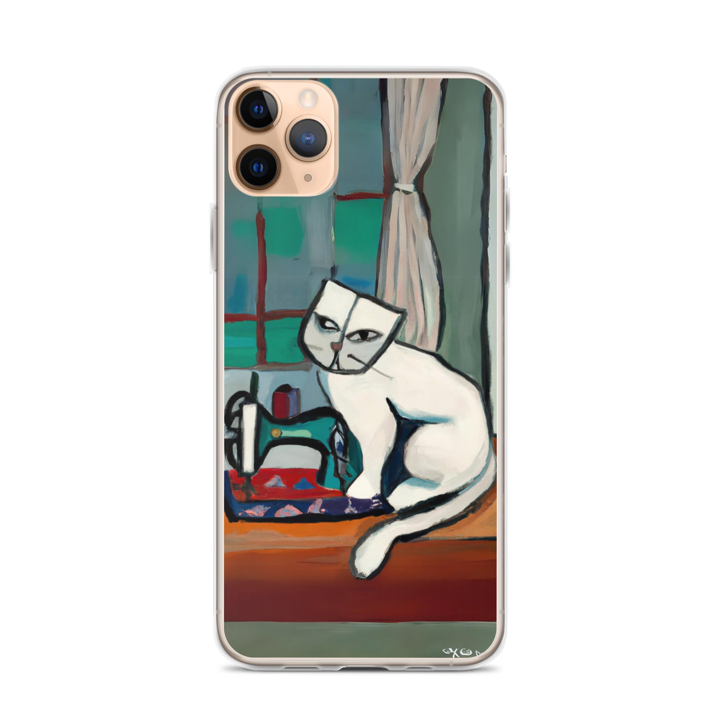 iPhone® "Sewing Cats" Clear Phone Case Design – The Perfect Gift for People who Love to Sew