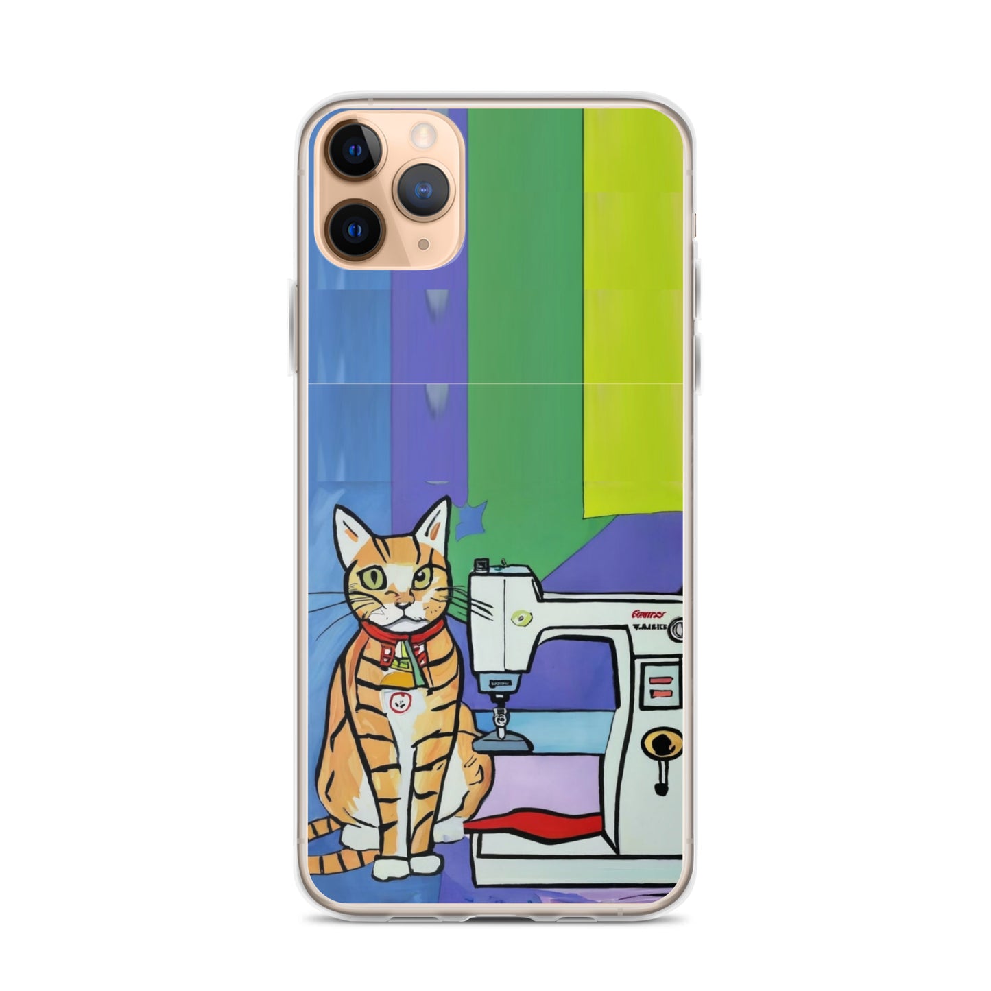 iPhone® "Sewing Cats" Clear Phone Case Design – The Perfect Gift for People who Love to Sew