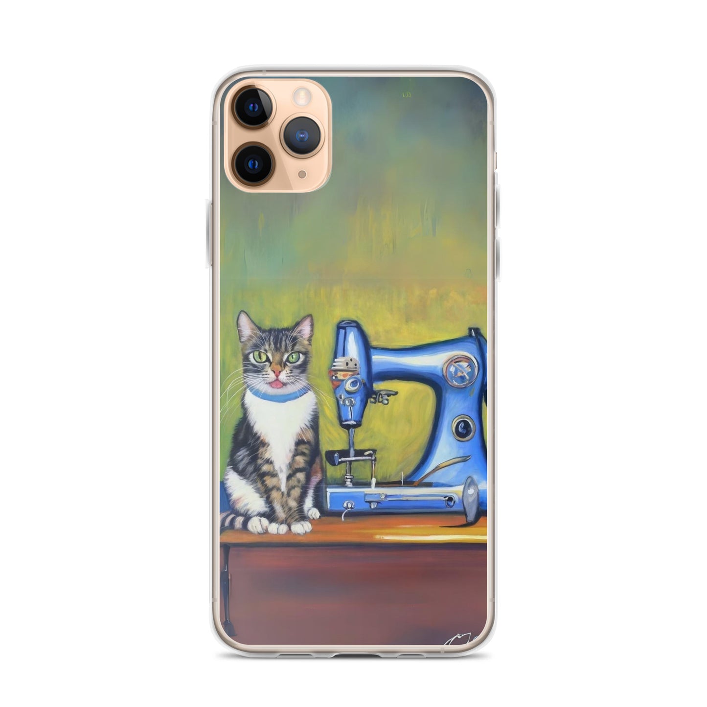 iPhone® "Sewing Cats" Clear Phone Case Design – The Perfect Gift for People who Love to Sew