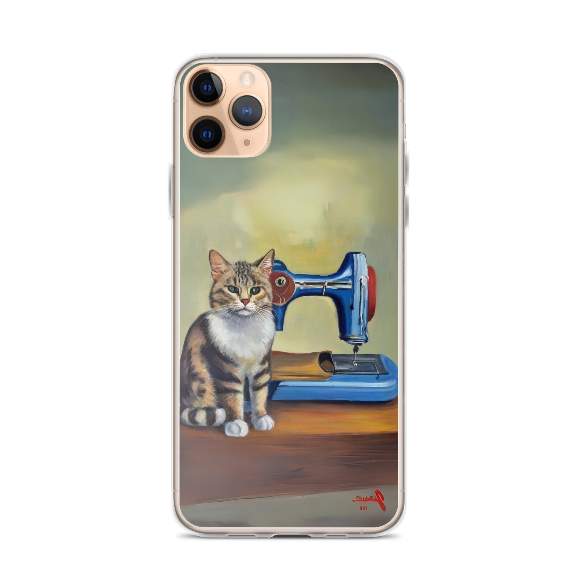 iPhone® "Sewing Cats" Clear Phone Case Design – The Perfect Gift for People who Love to Sew