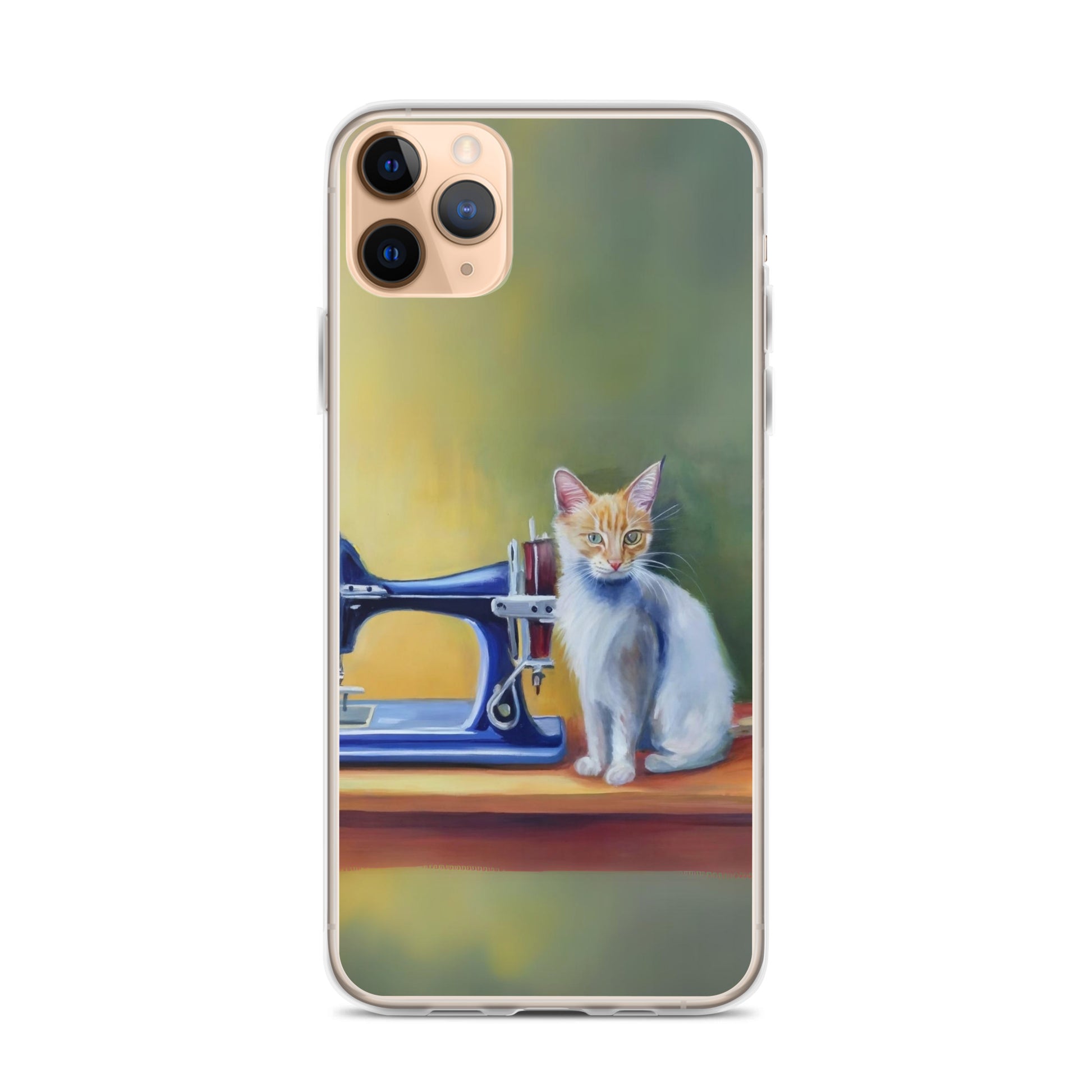 iPhone® "Sewing Cats" Clear Phone Case Design – The Perfect Gift for People who Love to Sew