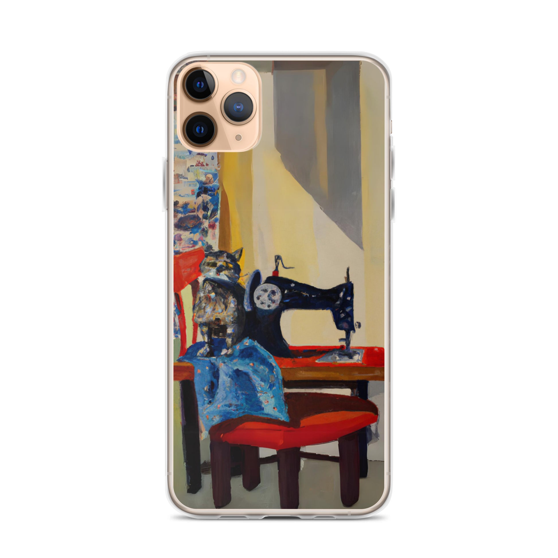 iPhone® "Sewing Cats" Clear Phone Case Design – The Perfect Gift for People who Love to Sew