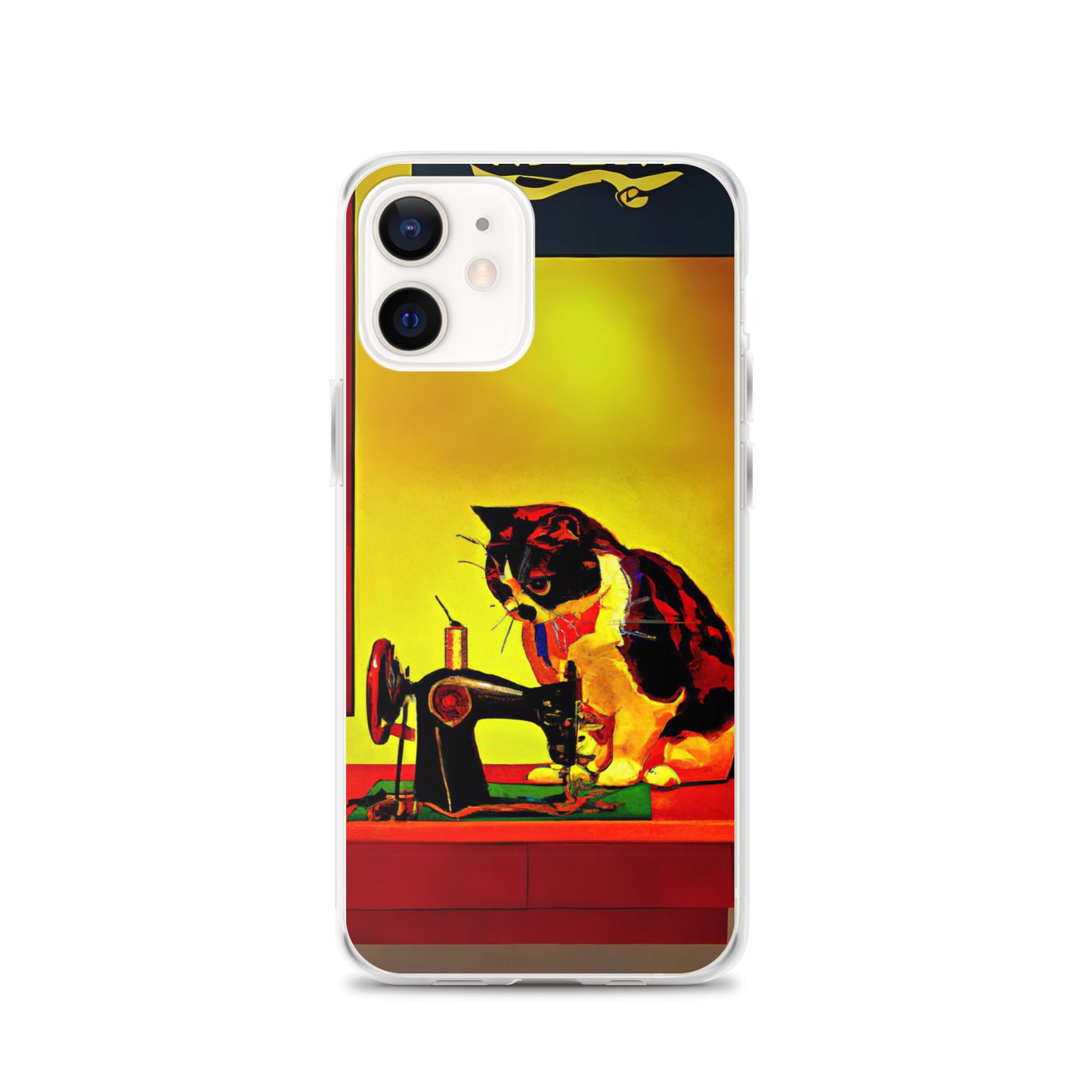 iPhone® "Sewing Cats" Clear Phone Case Design – The Perfect Gift for People who Love to Sew