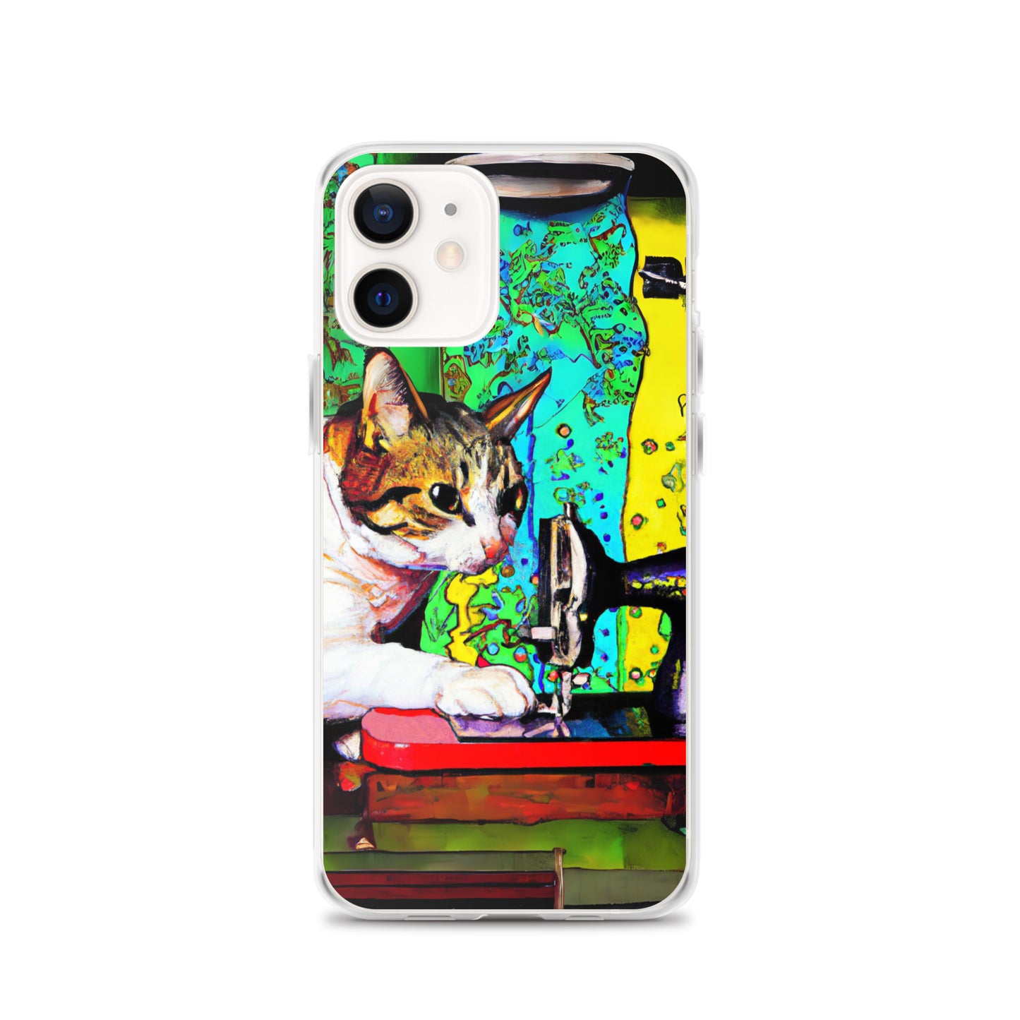 iPhone® "Sewing Cats" Clear Phone Case Design – The Perfect Gift for People who Love to Sew