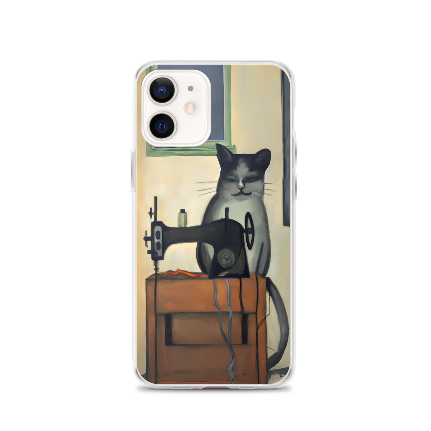 iPhone® "Sewing Cats" Clear Phone Case Design – The Perfect Gift for People who Love to Sew