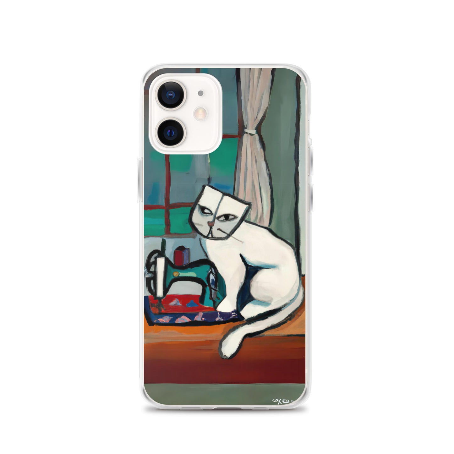 iPhone® "Sewing Cats" Clear Phone Case Design – The Perfect Gift for People who Love to Sew