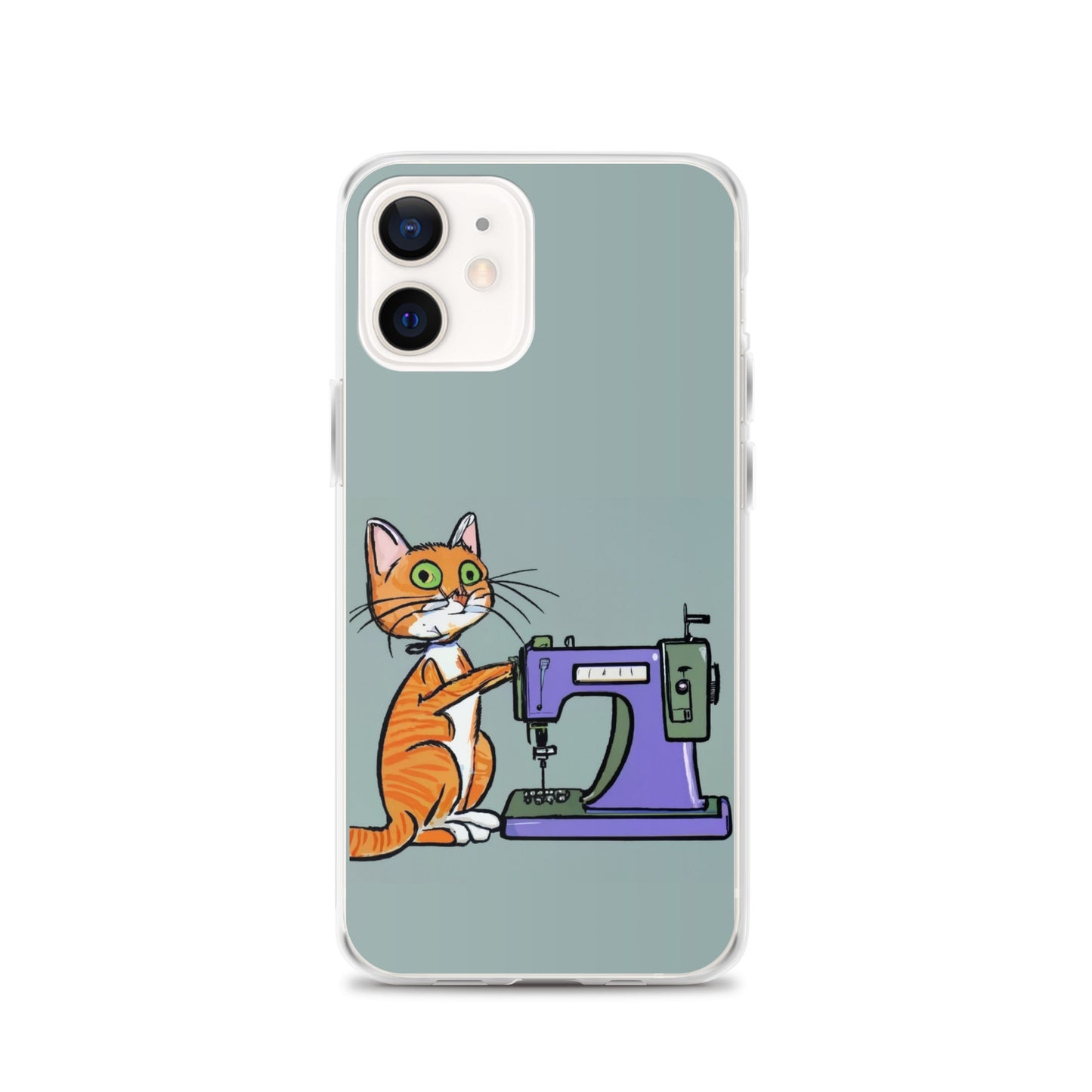 iPhone® "Sewing Cats" Clear Phone Case Design – The Perfect Gift for People who Love to Sew