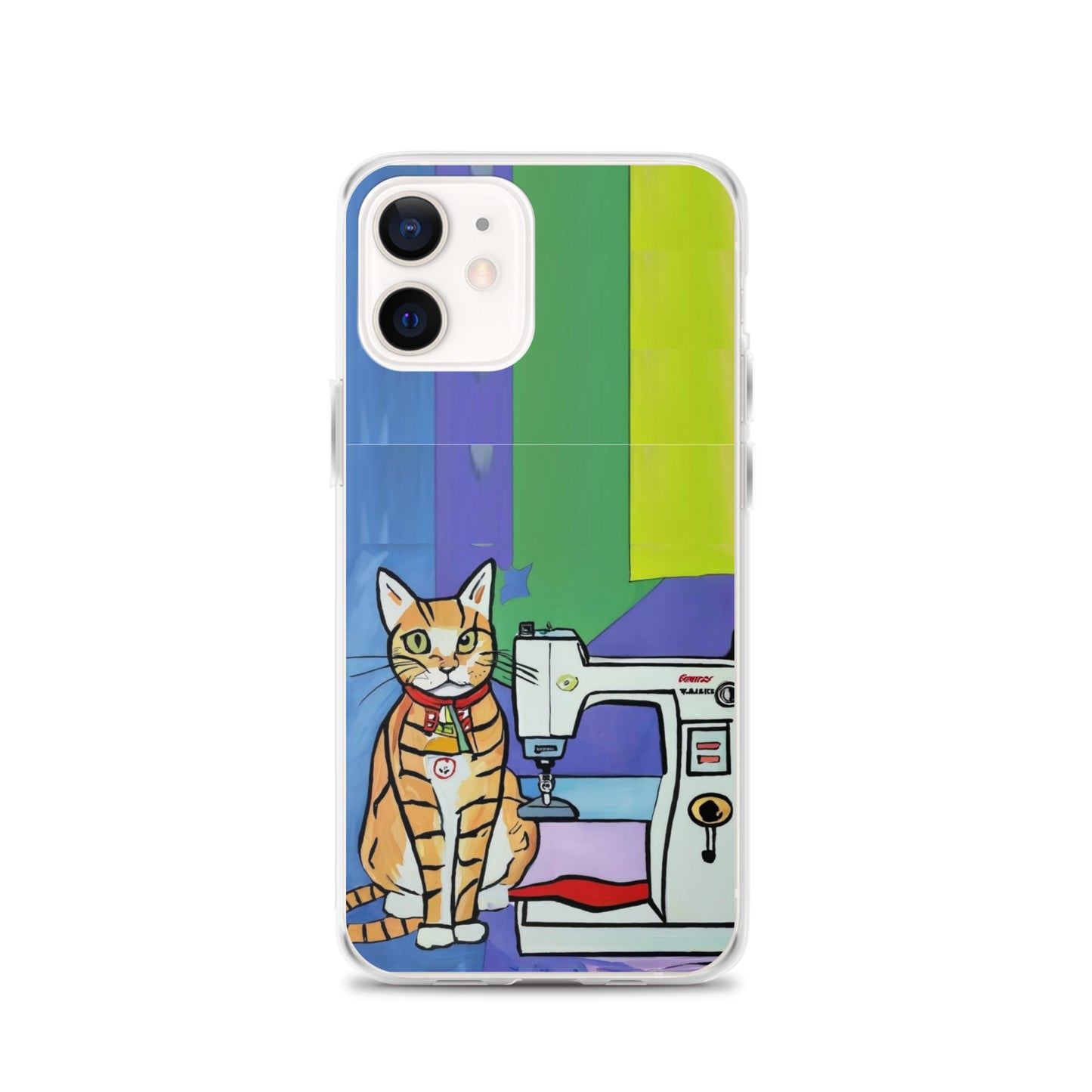 iPhone® "Sewing Cats" Clear Phone Case Design – The Perfect Gift for People who Love to Sew