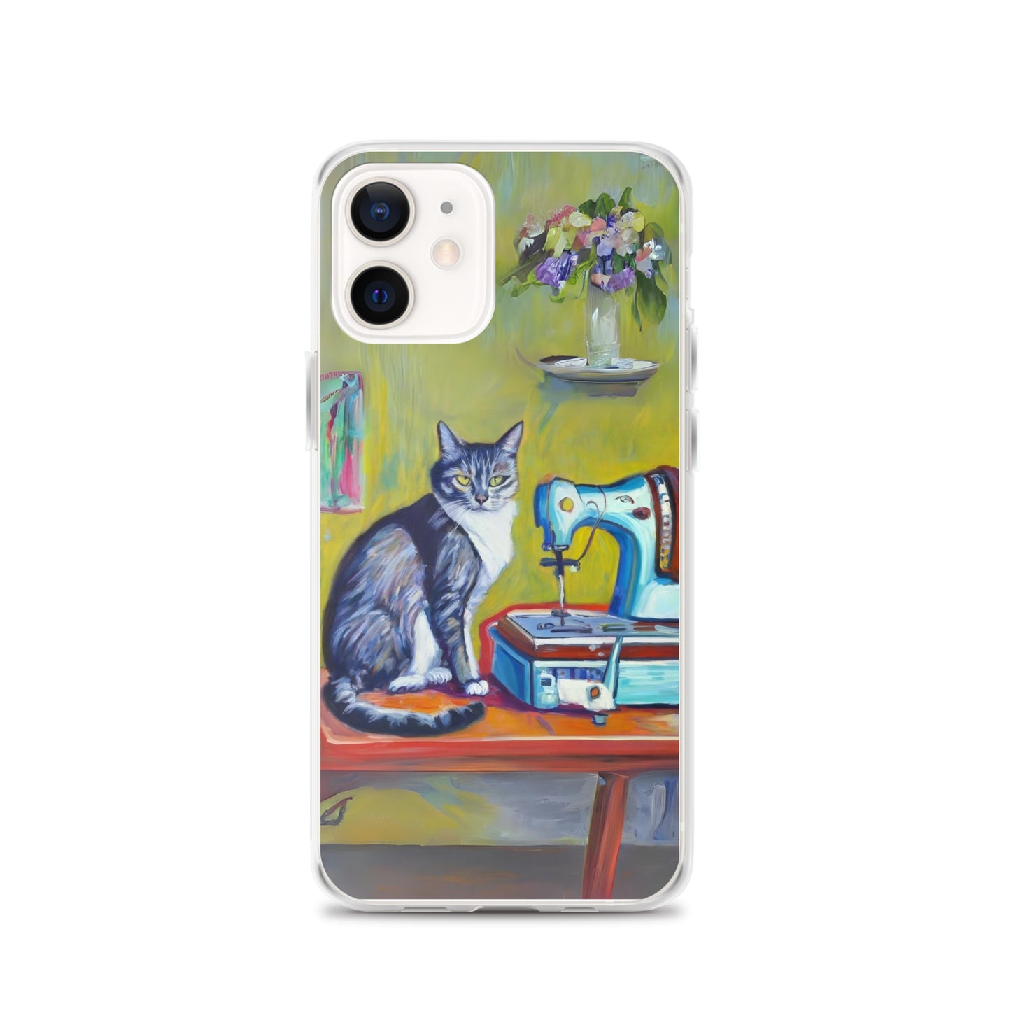 iPhone® "Sewing Cats" Clear Phone Case Design – The Perfect Gift for People who Love to Sew