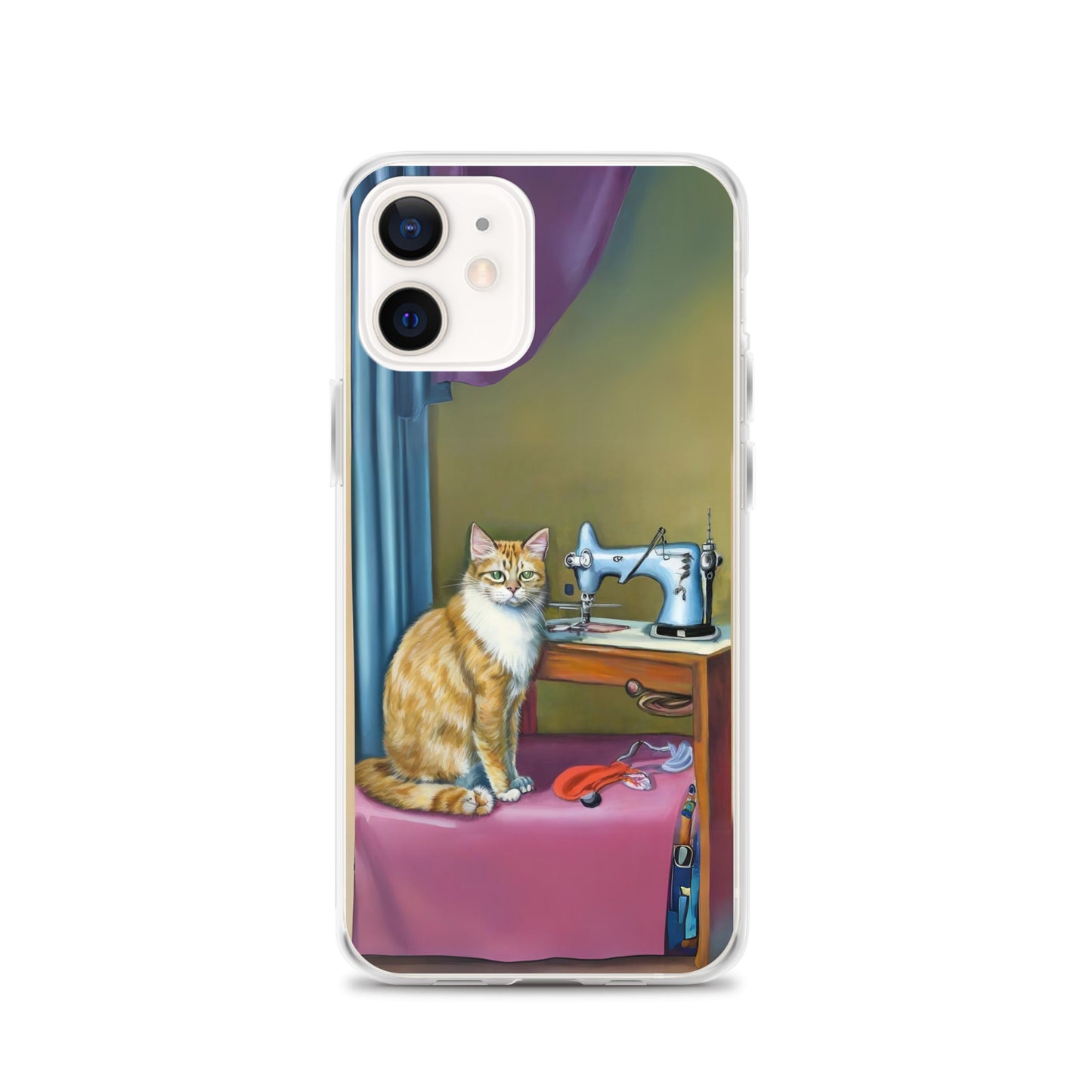 iPhone® "Sewing Cats" Clear Phone Case Design – The Perfect Gift for People who Love to Sew