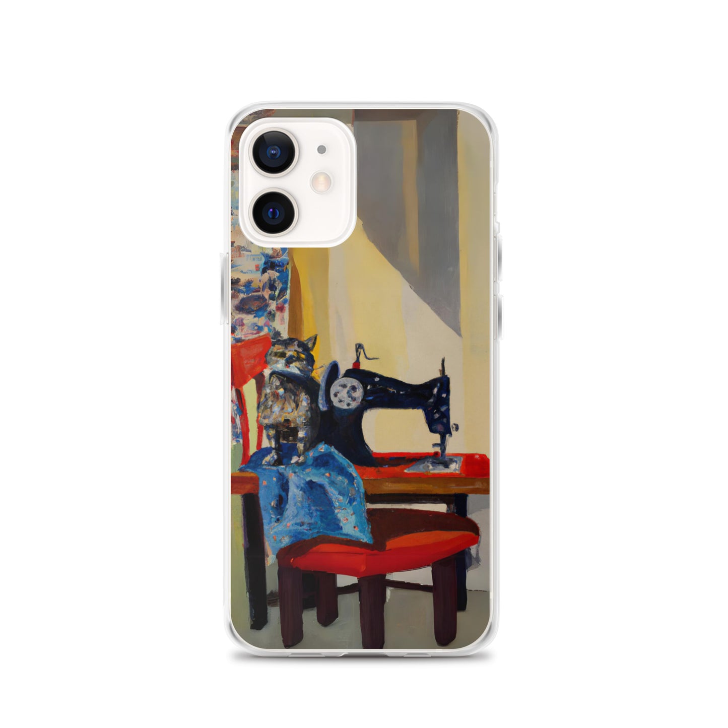 iPhone® "Sewing Cats" Clear Phone Case Design – The Perfect Gift for People who Love to Sew