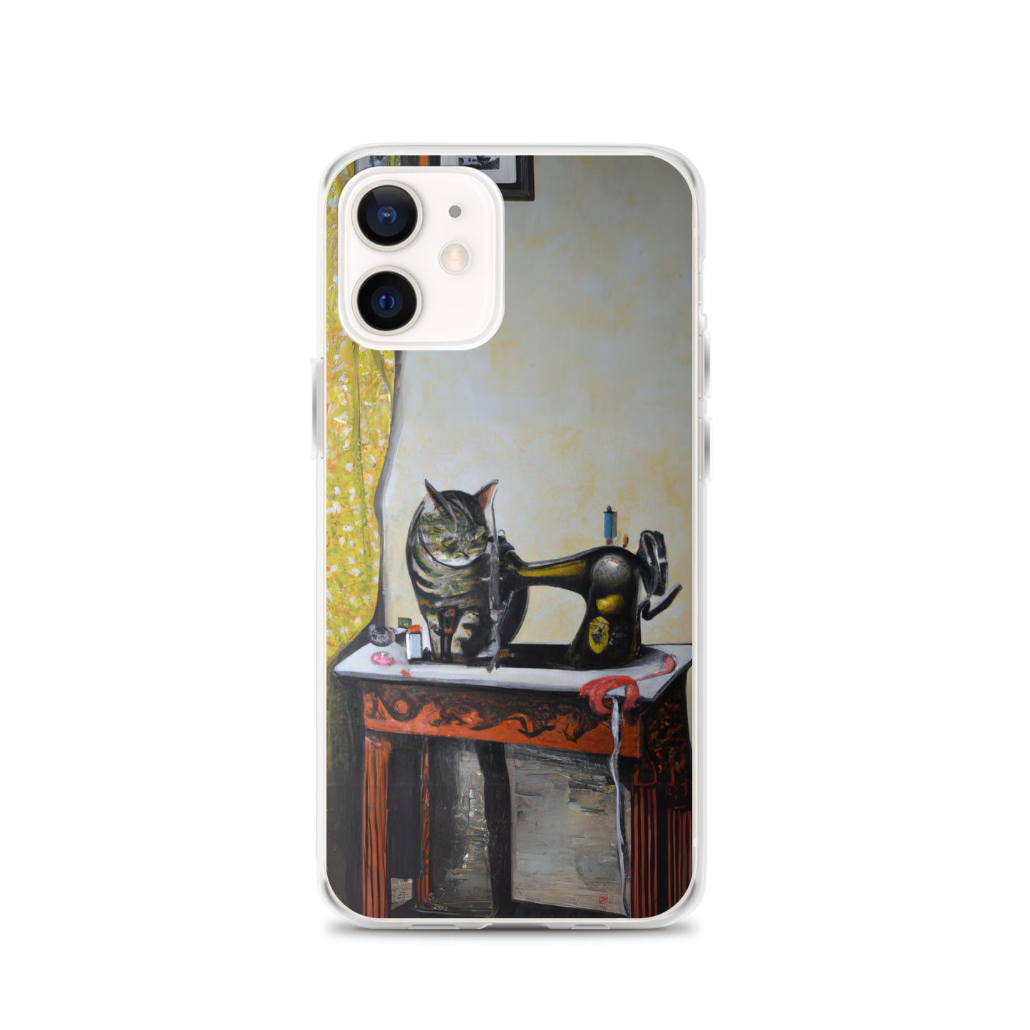 iPhone® "Sewing Cats" Clear Phone Case Design – The Perfect Gift for People who Love to Sew