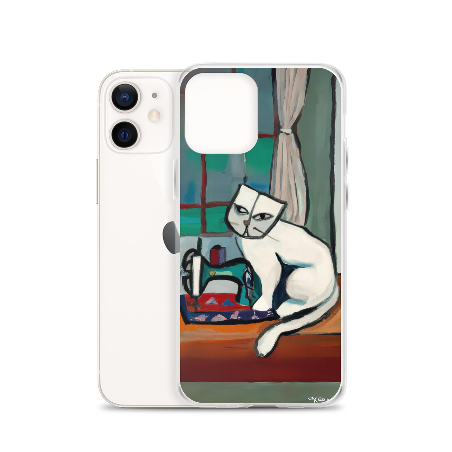 iPhone® "Sewing Cats" Clear Phone Case Design – The Perfect Gift for People who Love to Sew