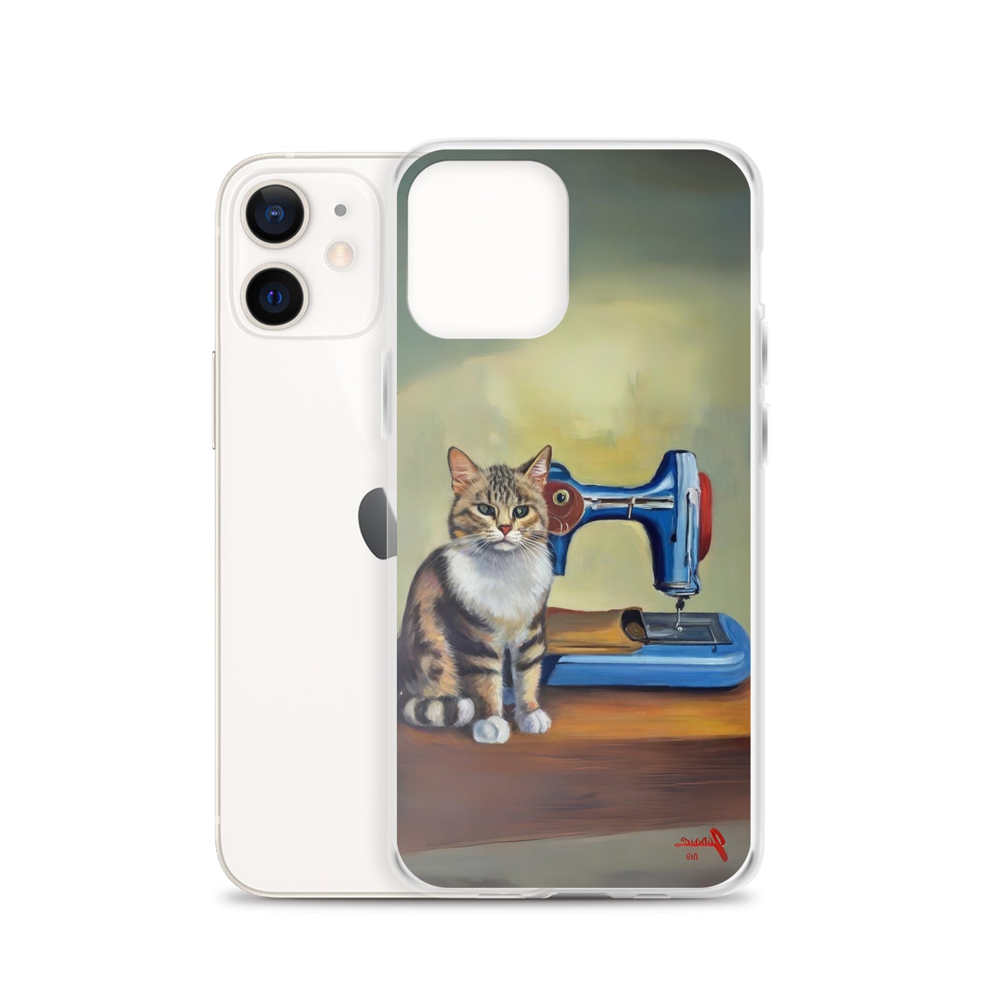 iPhone® "Sewing Cats" Clear Phone Case Design – The Perfect Gift for People who Love to Sew