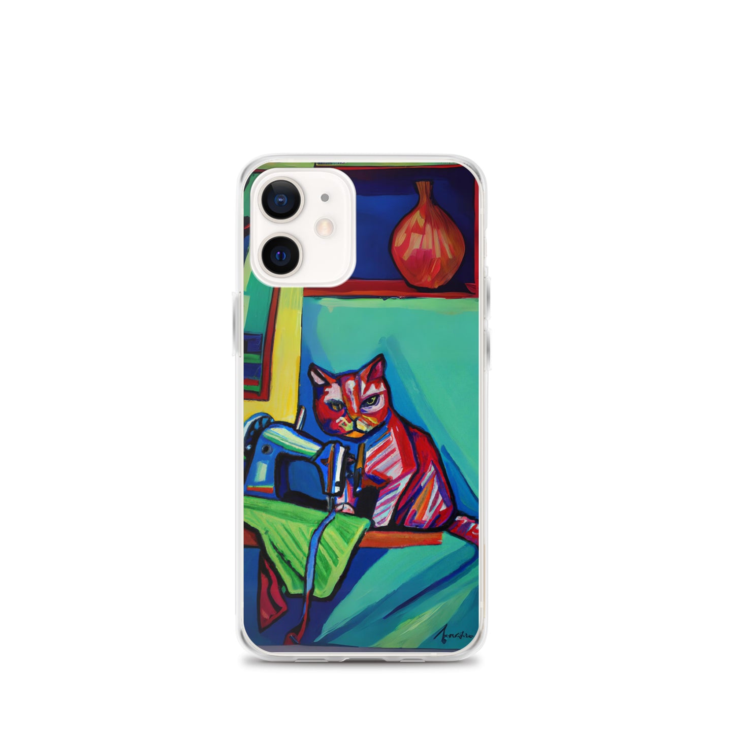 iPhone® "Sewing Cats" Clear Phone Case Design – The Perfect Gift for People who Love to Sew