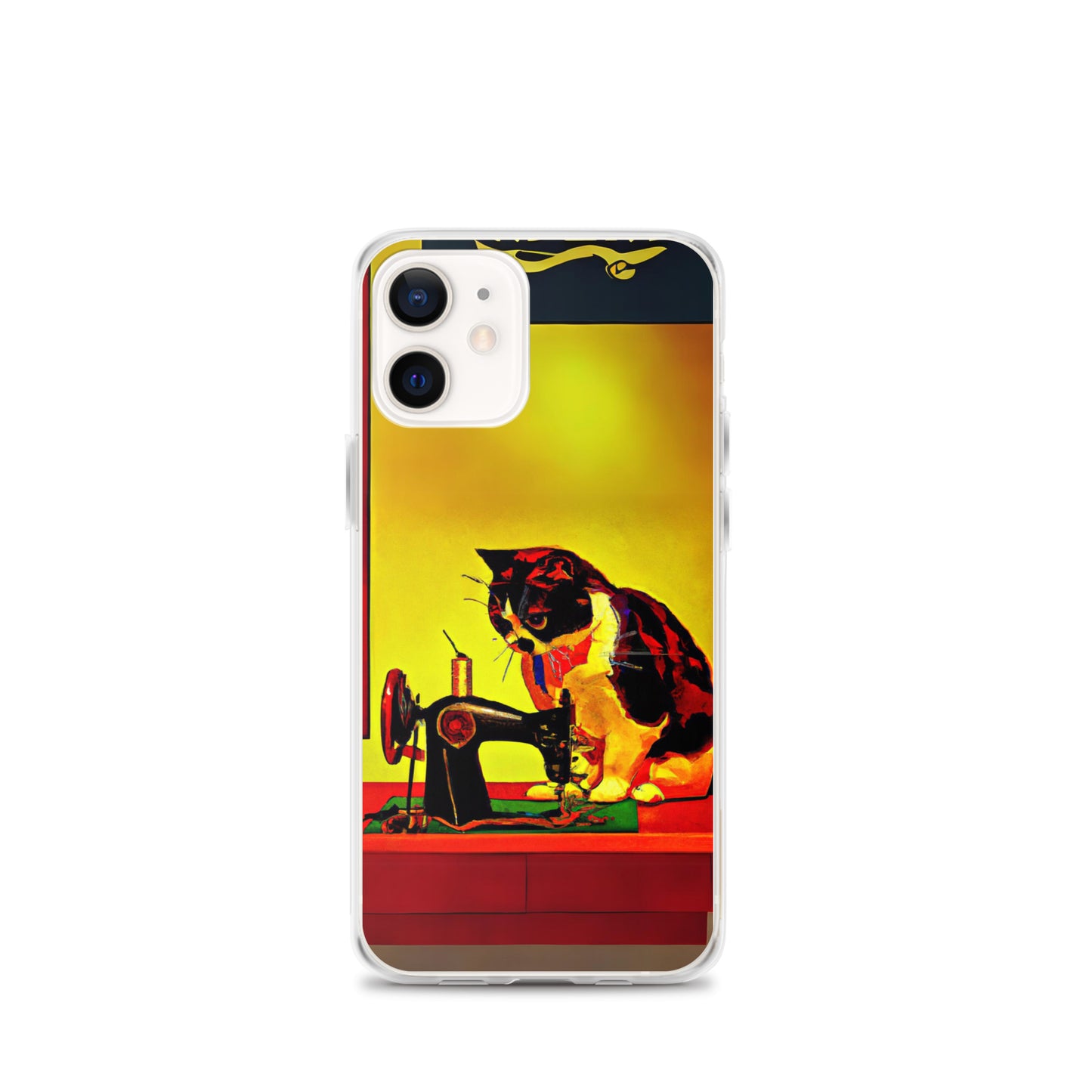 iPhone® "Sewing Cats" Clear Phone Case Design – The Perfect Gift for People who Love to Sew