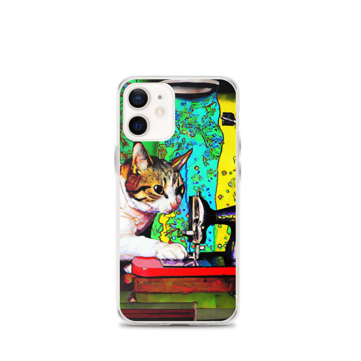 iPhone® "Sewing Cats" Clear Phone Case Design – The Perfect Gift for People who Love to Sew