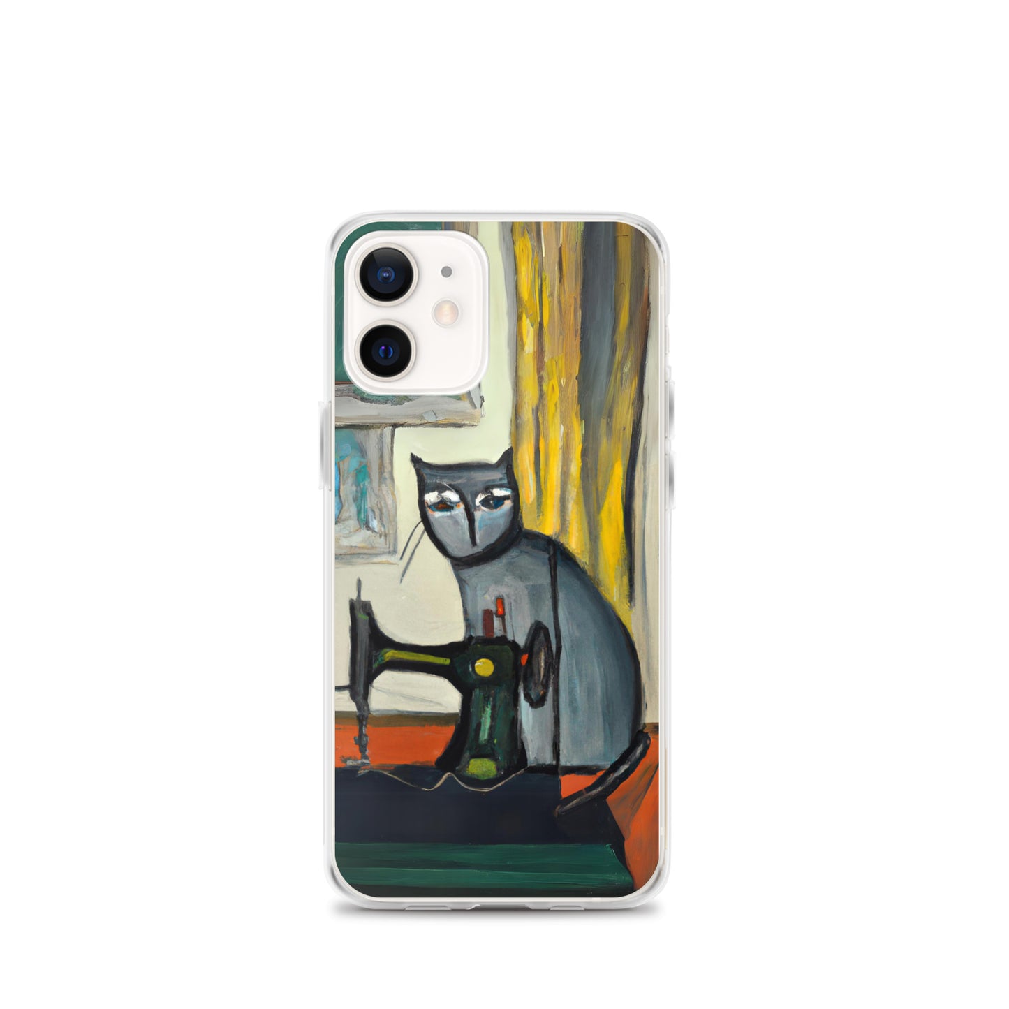 iPhone® "Sewing Cats" Clear Phone Case Design – The Perfect Gift for People who Love to Sew