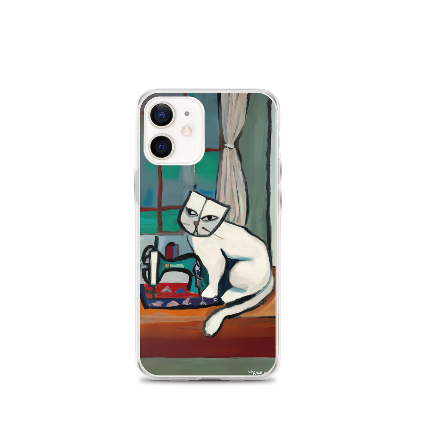 iPhone® "Sewing Cats" Clear Phone Case Design – The Perfect Gift for People who Love to Sew