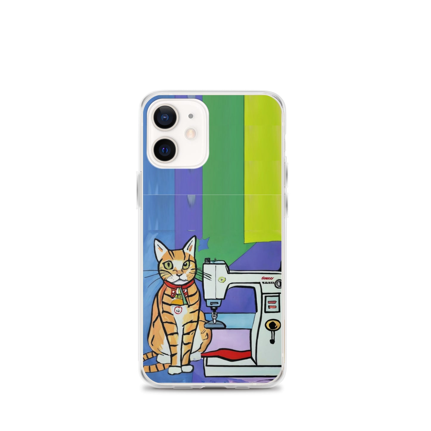 iPhone® "Sewing Cats" Clear Phone Case Design – The Perfect Gift for People who Love to Sew